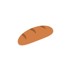 Poster - bread colored illustration. Element of colored food icon for mobile concept and web apps. Detailed bread icon can be used for web and mobile