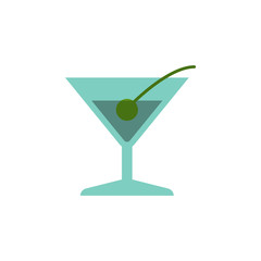 Poster - cocktail colored illustration. Element of colored food icon for mobile concept and web apps. Detailed cocktail icon can be used for web and mobile