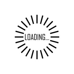 Poster - loading the sun rays icon. Element of loading sign for mobile concept and web apps. Detailed loading the sun rays icon can be used for web and mobile. Premium icon