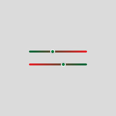 Poster - bar level buttons colored icon. Element of player buttons for mobile concept and web apps. Detailed bar level buttons icon can be used for web and mobile. Premium icon