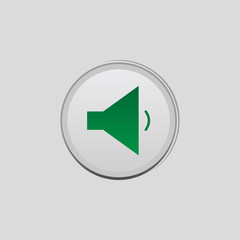 Aufkleber - audio button colored icon. Element of player buttons for mobile concept and web apps. Detailed audio button icon can be used for web and mobile. Premium icon