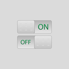 Poster - on and off buttons colored icon. Element of player buttons for mobile concept and web apps. Detailed on and off buttons icon can be used for web and mobile. Premium icon