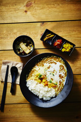 Wall Mural - Cheese curry with rice 