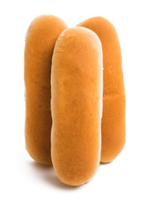 Wall Mural - bun for hot dog isolated