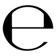 © Serhii - Estimated sign E mark symbol e icon black color illustration flat style simple image