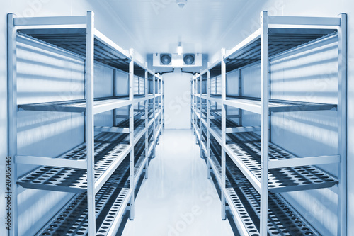Fotomural Refrigeration chamber for food storage..