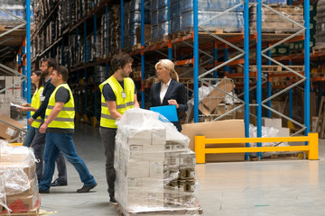 Wall Mural - Working in warehouse