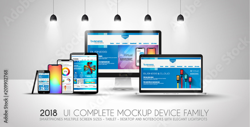 Cuadros en Lienzo Complete Next generation device family included mobile phones, tablet, phablet,