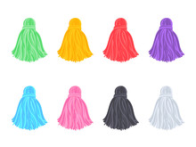 Set Of Multi-colored Tassels