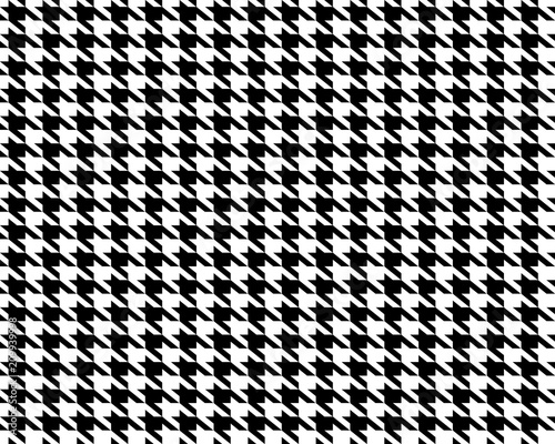 Fotomural Creative vector illustration of fabric houndstooth seamless vector pattern background