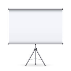 Creative vector illustration of empty meeting projector screen isolated on transparent background. For presentation board, blank whiteboard template mockup for conference. Art design. Graphic element