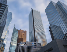 A Cluster Of Skyscrapers In The Financial District Of  Toronto