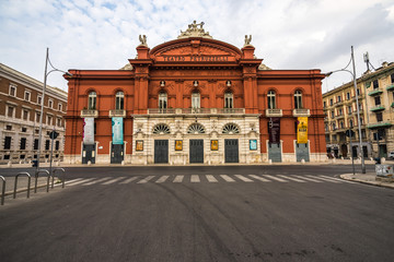 Wall Mural - The Teatro Petruzzelli, the largest theatre of Bari and the fourth Italian theatre by size, Apulia, Italy