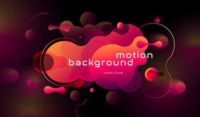 Wall Mural - colorful geometric background design. fluid shapes composition with trendy gradients. eps10 vector.