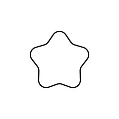 Poster - full star line icon. Element of star icon for mobile concept and web apps. Thin line full star icon can be used for web and mobile. Premium icon