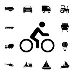 Wall Mural - cyclist icon. Detailed set of  Transport icons. Premium quality graphic design sign. One of the collection icons for websites, web design, mobile app