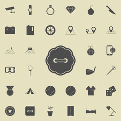 Poster - button icon. Detailed set of  Minimalistic  icons. Premium quality graphic design sign. One of the collection icons for websites, web design, mobile app