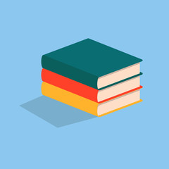 Aufkleber - books flat icon. Element of star icon for mobile concept and web apps. Illustration books flat icon can be used for web and mobile. Premium icon