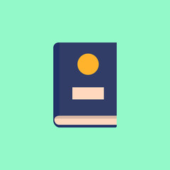 Aufkleber - book flat icon. Element of star icon for mobile concept and web apps. Illustration book flat icon can be used for web and mobile. Premium icon