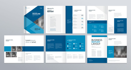 layout template for company profile ,annual report , brochures, flyers, leaflet, magazine,book with 