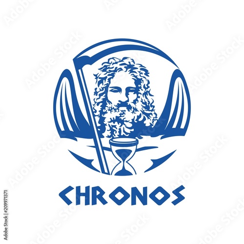 Fotomural greek god chronos illustration