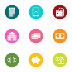 Poster - Entrepreneurship icons set. Flat set of 9 entrepreneurship vector icons for web isolated on white background