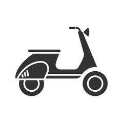 Poster - Scooter side view glyph icon