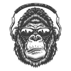 Wall Mural - head of gorilla