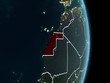 © harvepino - Orbit view of Western Sahara at night