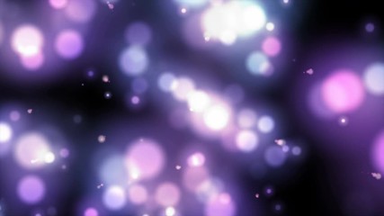Poster - 4K Abstract background Particle defocusing animation with grain processed
