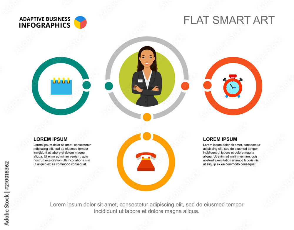 Two Point Conversion Management Chart Two points project process chart template for presentation. Vector ...