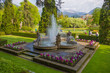 PALLANZA, ITALY, APRIL 25, 2018 - View of Putti Fountain in the botanical garden of Villa Taranto in Pallanza, Verbania, Italy.