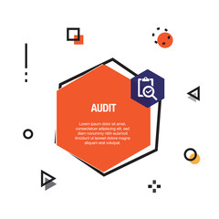 Canvas Print - Audit Infographic Icon