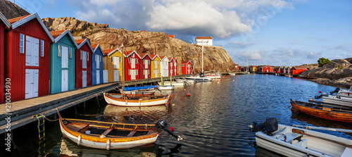 Bootshäuschen in Schweden Принти на полотні