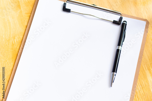 Fotografía White paper for note, work process or job progress