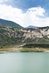 Canvas Print - mountains and Lake Nar in Cappadocia