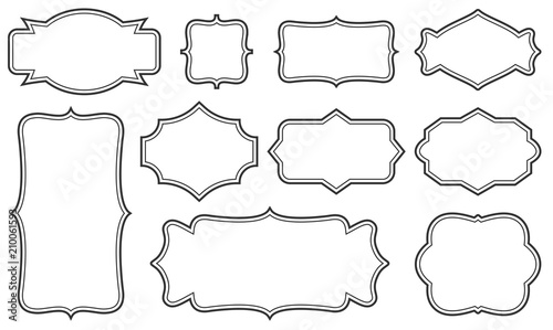 Download Creative vector illustration set of decorative vintage ...