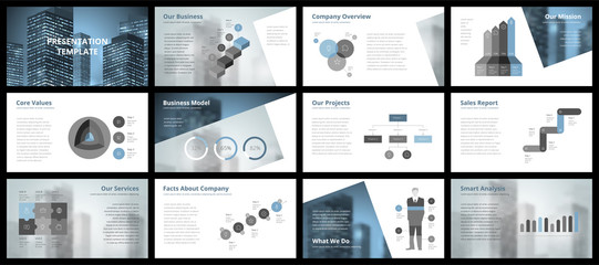 Wall Mural - business presentation templates