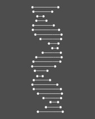 Wall Mural - Abstract structure of human DNA. Vector DNA.