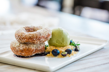 Wall Mural - Blueberry Donuts