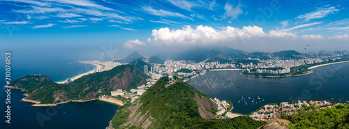 Panorama Rio de Janeiro seen from high vantage point Canvas Print