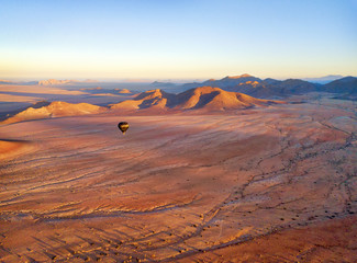 Wall Mural - Hot Air Balloon over the Namibian Desert taken in January 2018