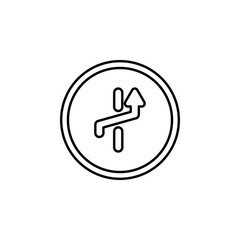 Poster - road sign icon. Element of traffic signs icon for mobile concept and web apps. Thin line road sign icon can be used for web and mobile