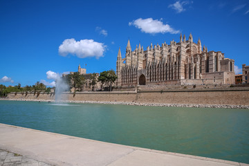 Wall Mural - The Cathedral in Palma Majorca in Spain