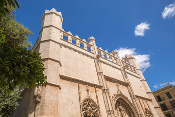 Wall Mural - Old Building in the old town of Palma Majorca