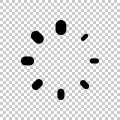 Poster - Simple loading symbol. On transparent background.
