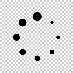 Poster - Simple loading symbol. On transparent background.