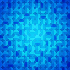Aufkleber - Vector illustration blue modern geometric abstract background