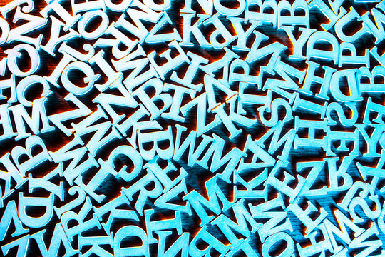 background from the letters of the alphabet. abstraction from letters. letters of the alphabet.