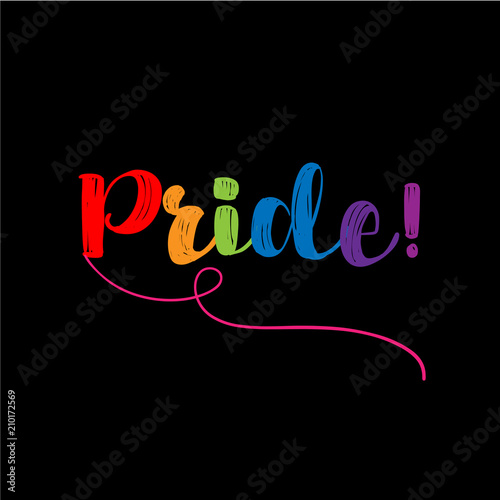 Fotografía Pride - LGBT pride slogan against homosexual discrimination